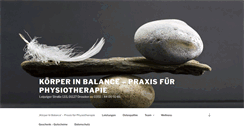 Desktop Screenshot of physiotherapie-mickten.de