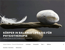 Tablet Screenshot of physiotherapie-mickten.de